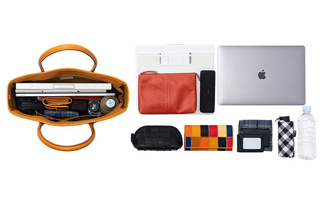 トライオン 横型レザートートバッグ DPC260Mの収納力