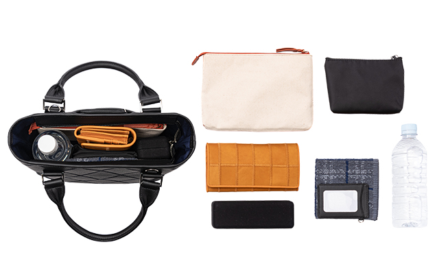 2WAYショルダー（シボ革）の収納力