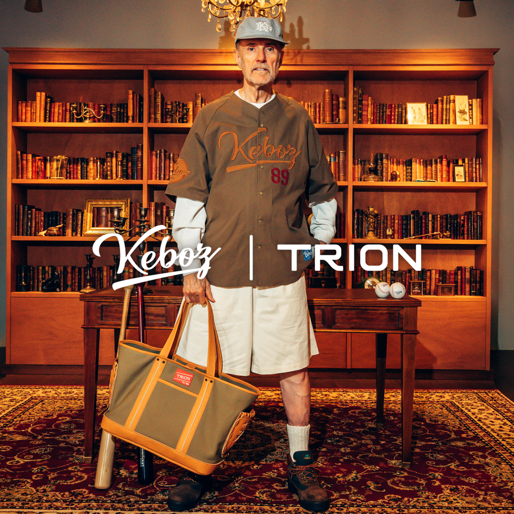 KEBOZ×TRION 野球を日常に持ち出すコラボレーション