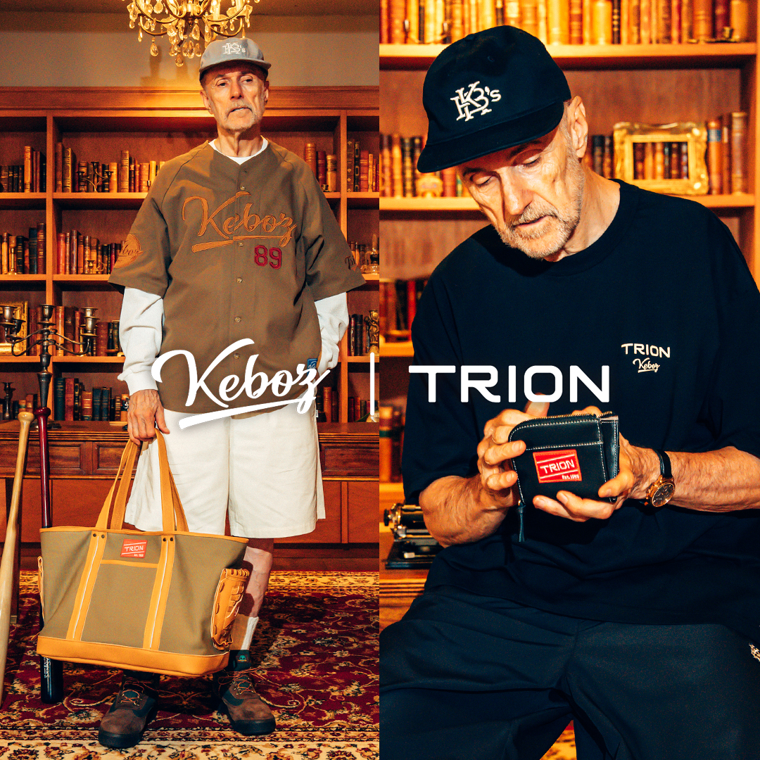 KEBOZ×TRION 野球を日常に持ち出すコラボレーション