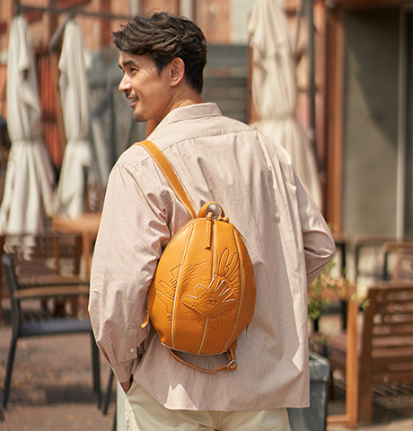 レザーバックバッグ グローブミニリュックサック