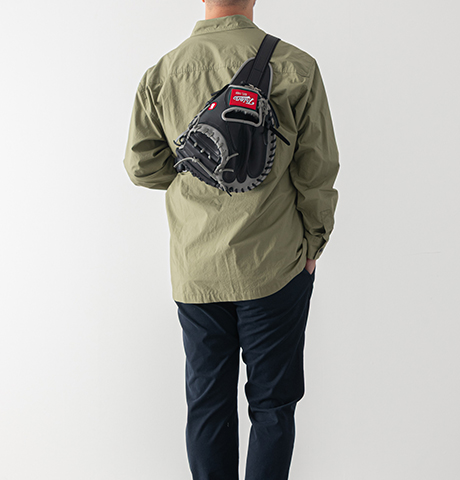 レザーバックバッグ キャッチャーミットボディバッグ