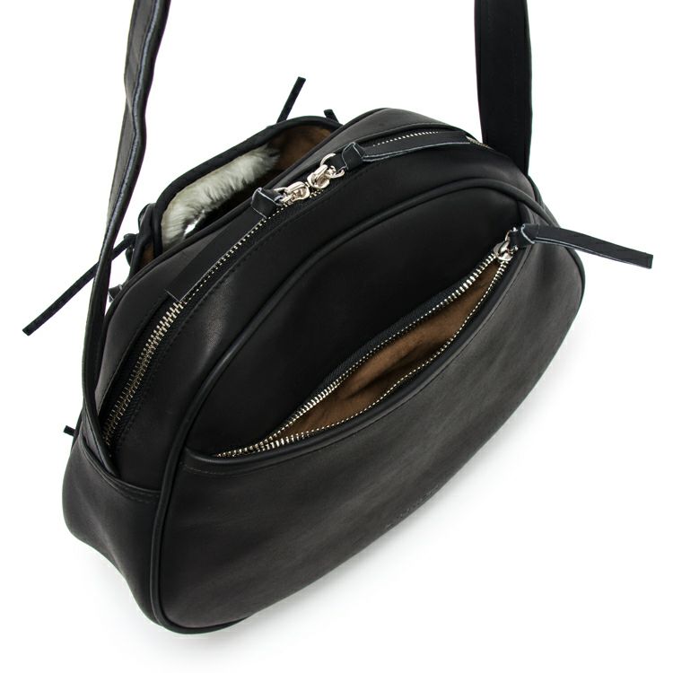 TRION GLB100 グローブショルダー ブラック レザー グローブショルダーバッグ｜GLB100｜革・レザーバッグのTRION