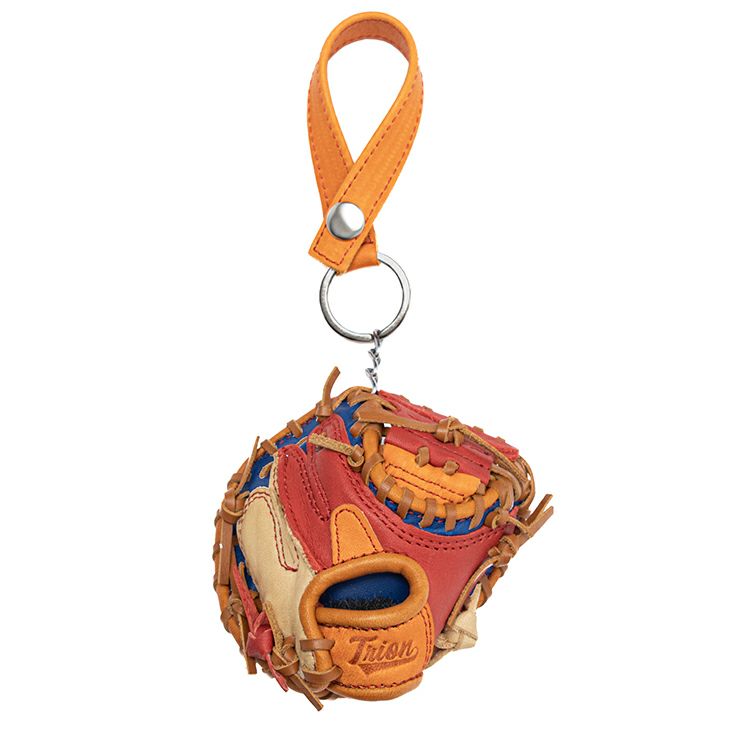 革小物　革財布　グローブキーチェーン　キャッチャーミット