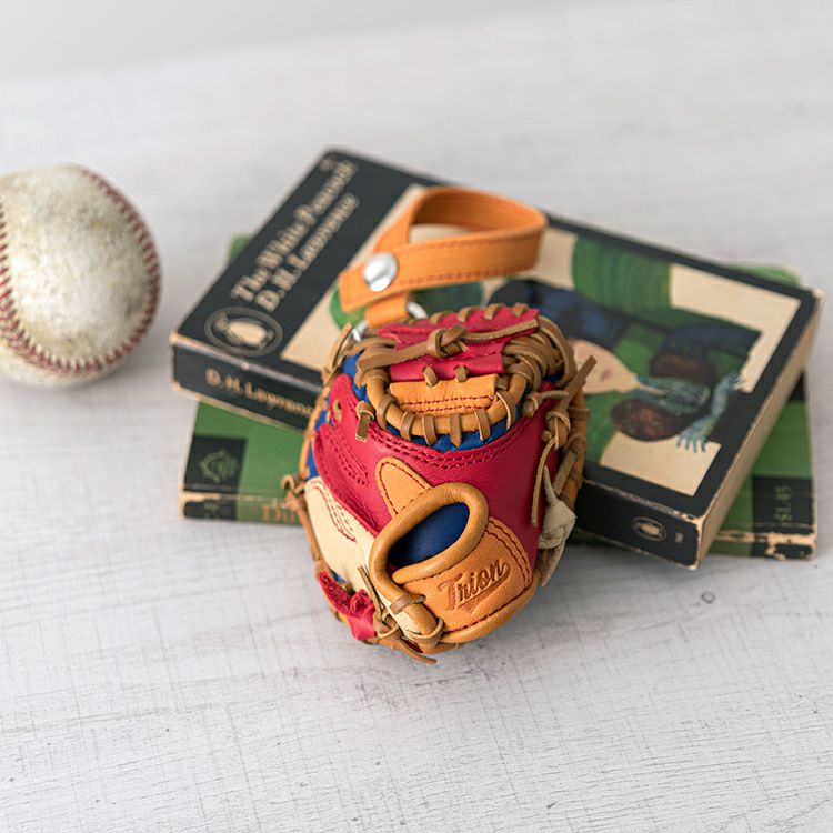 グラブキーチェーン（キャッチャーミット）｜GLA801CF｜革・レザー