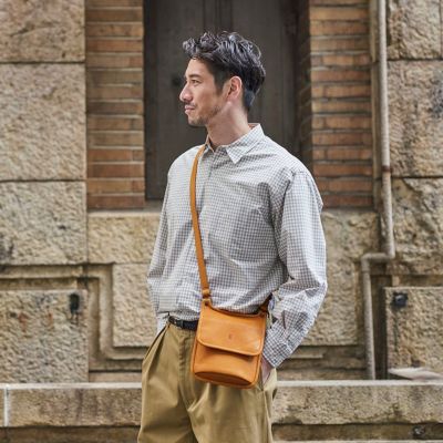 トライオン ショルダーバッグ ミニショルダー（日本製グラブレザー）